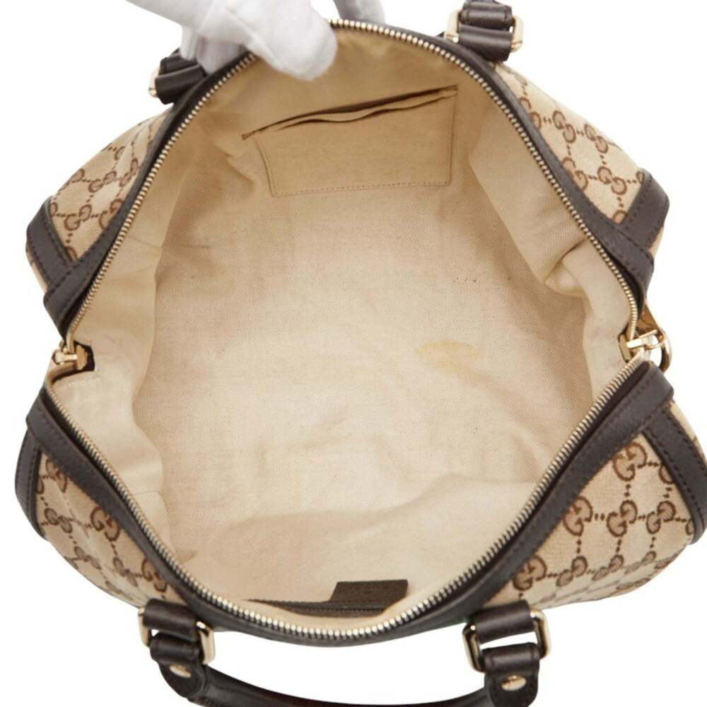 GUCCI Authentic Brown Leather Shoulder Bag - Picture 10 of 12